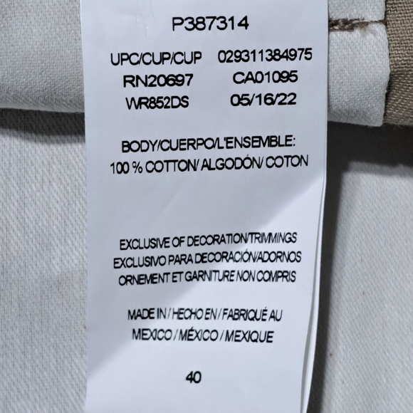 Dickies FLEX Shorts Mens Size 40" Khaki Work Relaxed Fit 5 pockets 11" inseam - Picture 13 of 13